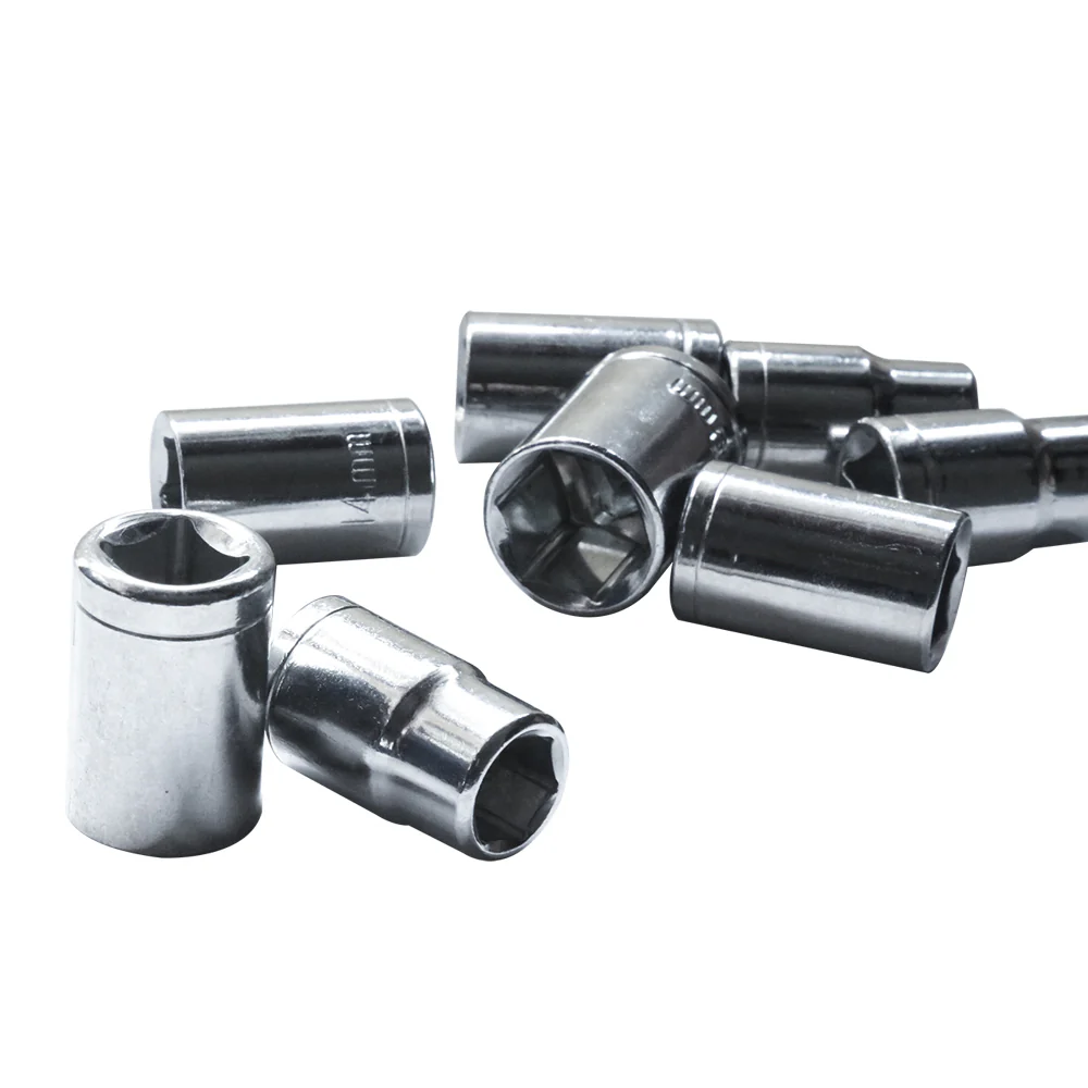 8Pc Metric Socket Set 1/2" Drive 11MM-19MM - CRV Steel for Wrench Mechanics with Holder