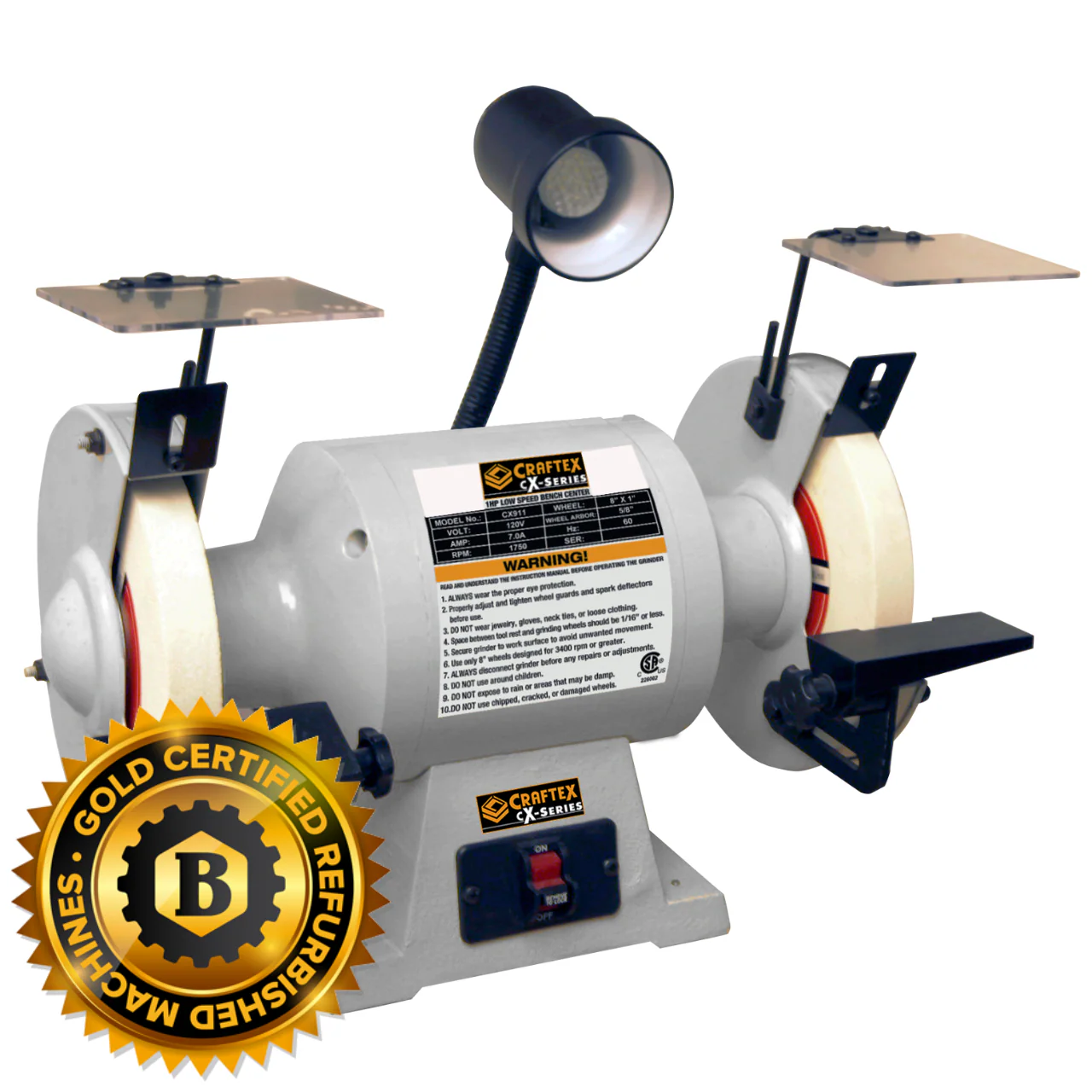 8" SLOW SPEED GRINDER CRAFTEX CX SERIES CX911X11