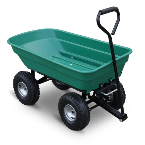 LOCAL PICKUP ONLY -Sedy 135kg Capacity Poly Dump Cart – Heavy-Duty Garden Cart with Tipping Feature