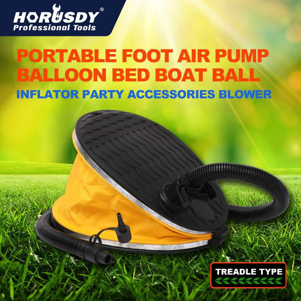Portable Foot Air Pump for Balloons, Beds, Boats, and More | Dual Function Inflator and Deflator