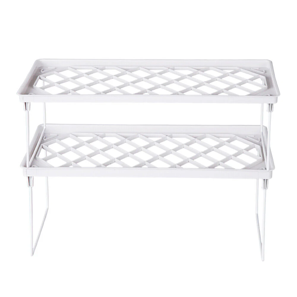 HORUSDY Stacking Stand Folding Pantry Shelf Storage Cup Jar Bottle Tray Kitchen