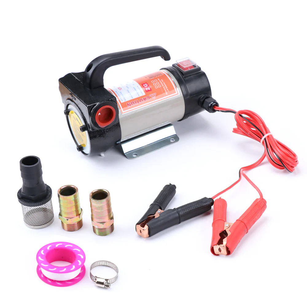 12V Electric Diesel Fuel Transfer Pump Kit – Portable 175W