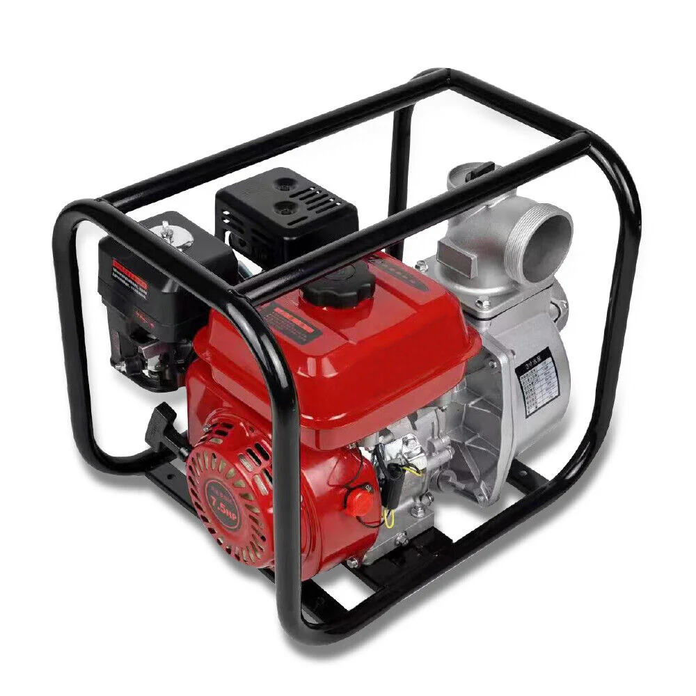 HORUSDY Gasoline Water Pump 6.5HP, 60m³/h Flow Rate, 3-inch Outlet - High Efficiency