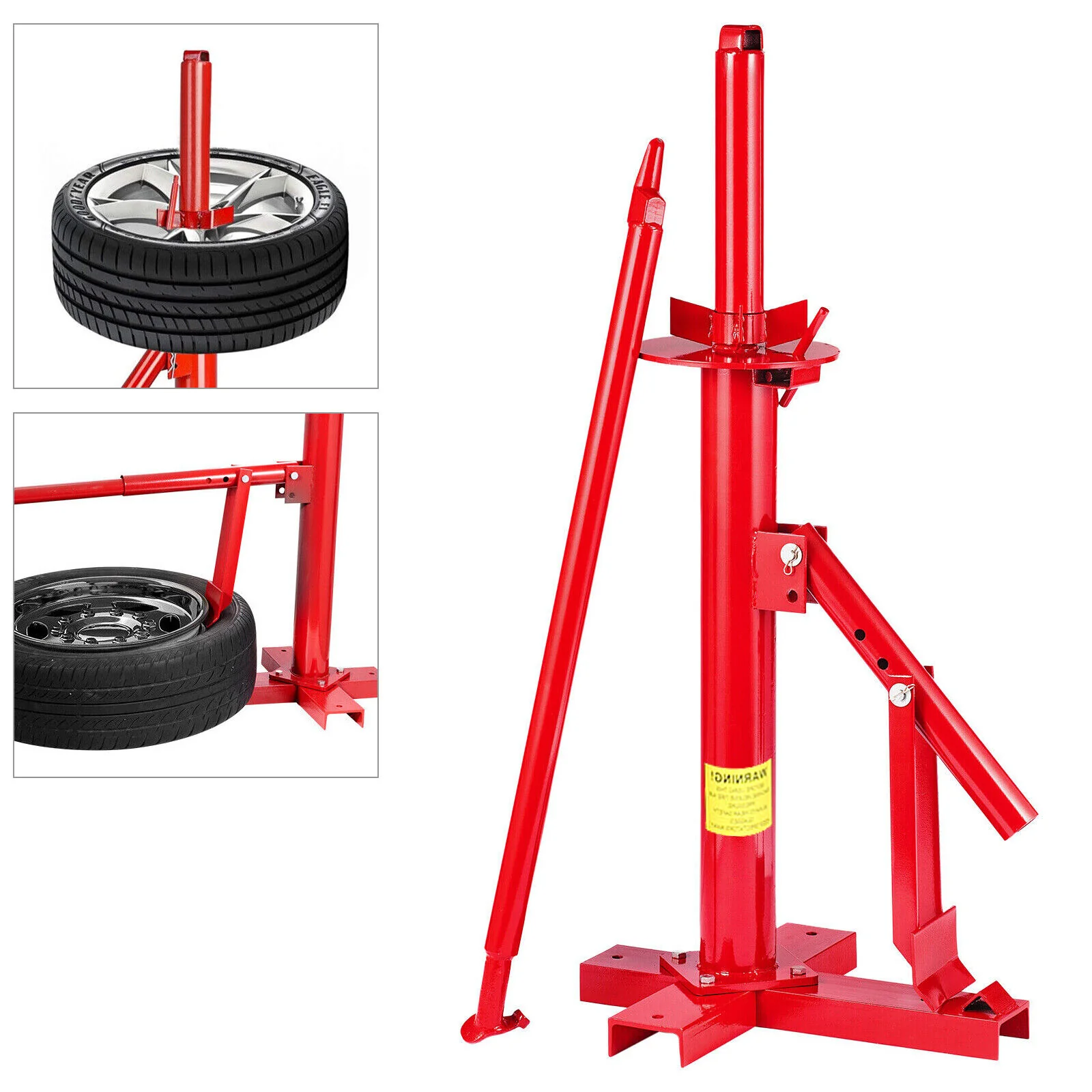 Portable Manual Tire Changer Bead Breaker Tool for Car, Truck, and Motorcycle