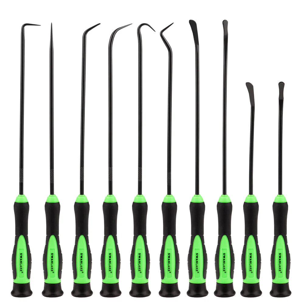 SWANLAKE 10-Piece Precision Pick and Hook Set | Automotive & Crafting Mini Tool Set