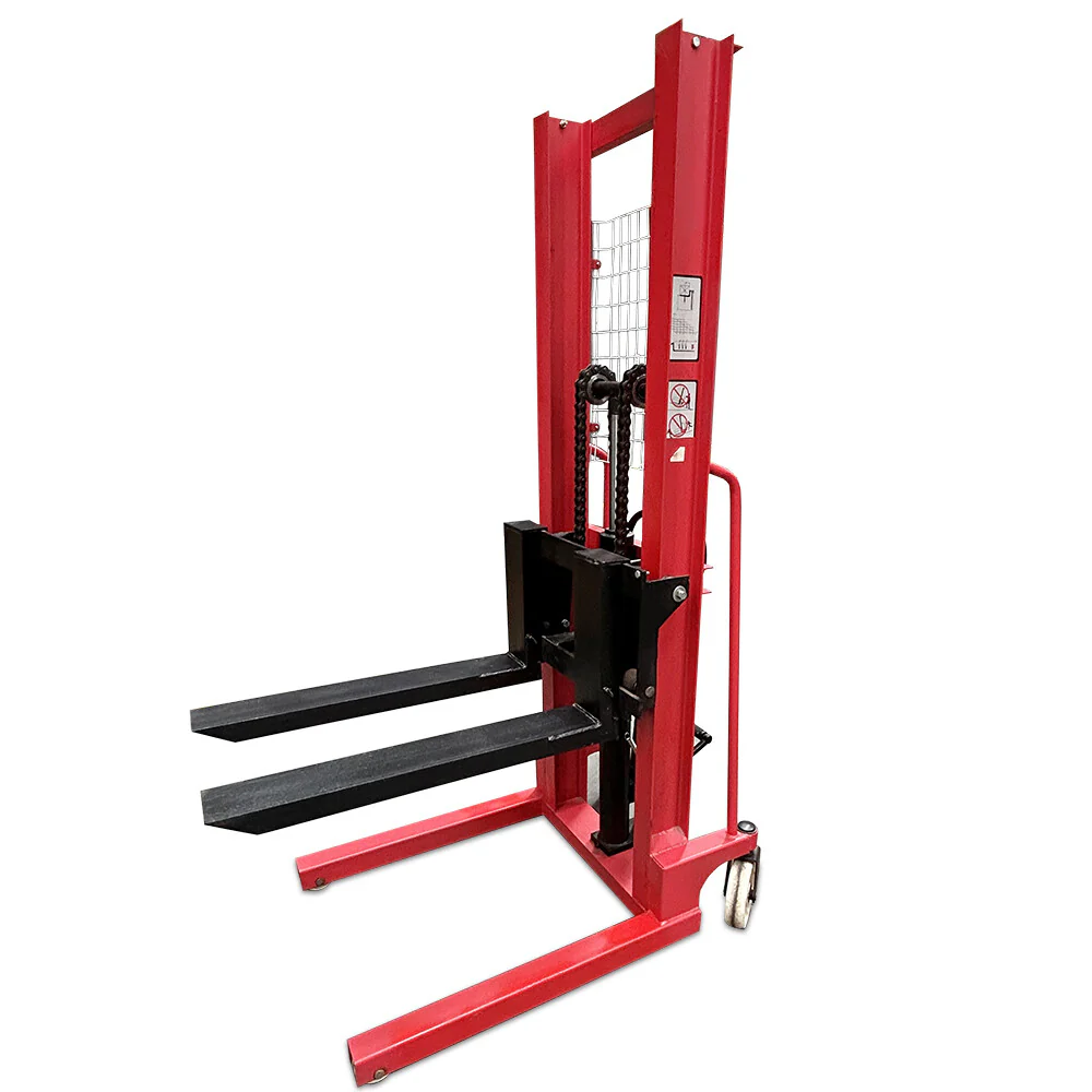 LOCAL PICKUP ONLY -0.5T Manual Hydraulic Stacker Lift Truck 2M Forklift Pallet Lifter Workshop