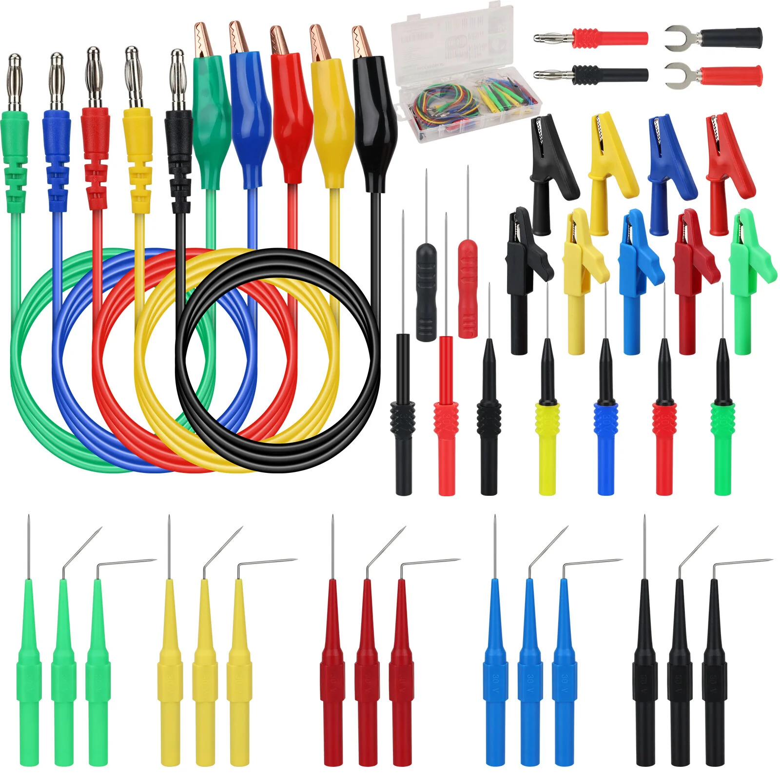 SWANLAKE 43-Piece Back Probe Test Lead Kit for Multimeter