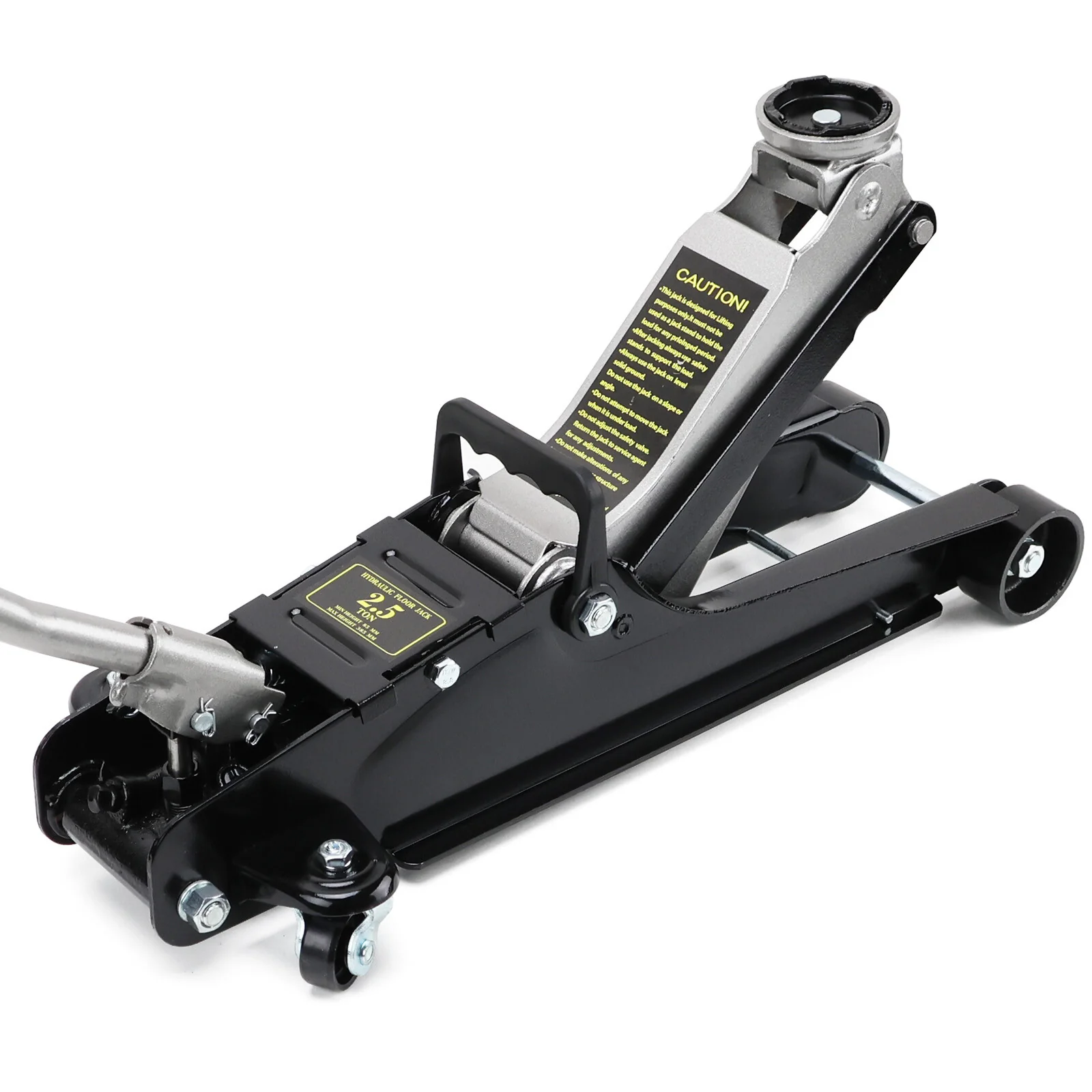 HORUSDY 2.5-Ton Hydraulic Floor Trolley Jack with Carry Handle 85MM-385MM Lifting Height