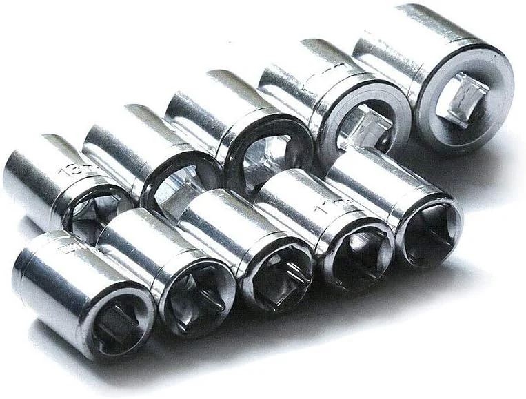 HORUSDY Metric Socket Set 3/8" Drive 8MM - 19MM Wrench CRV Mechanic With Rail