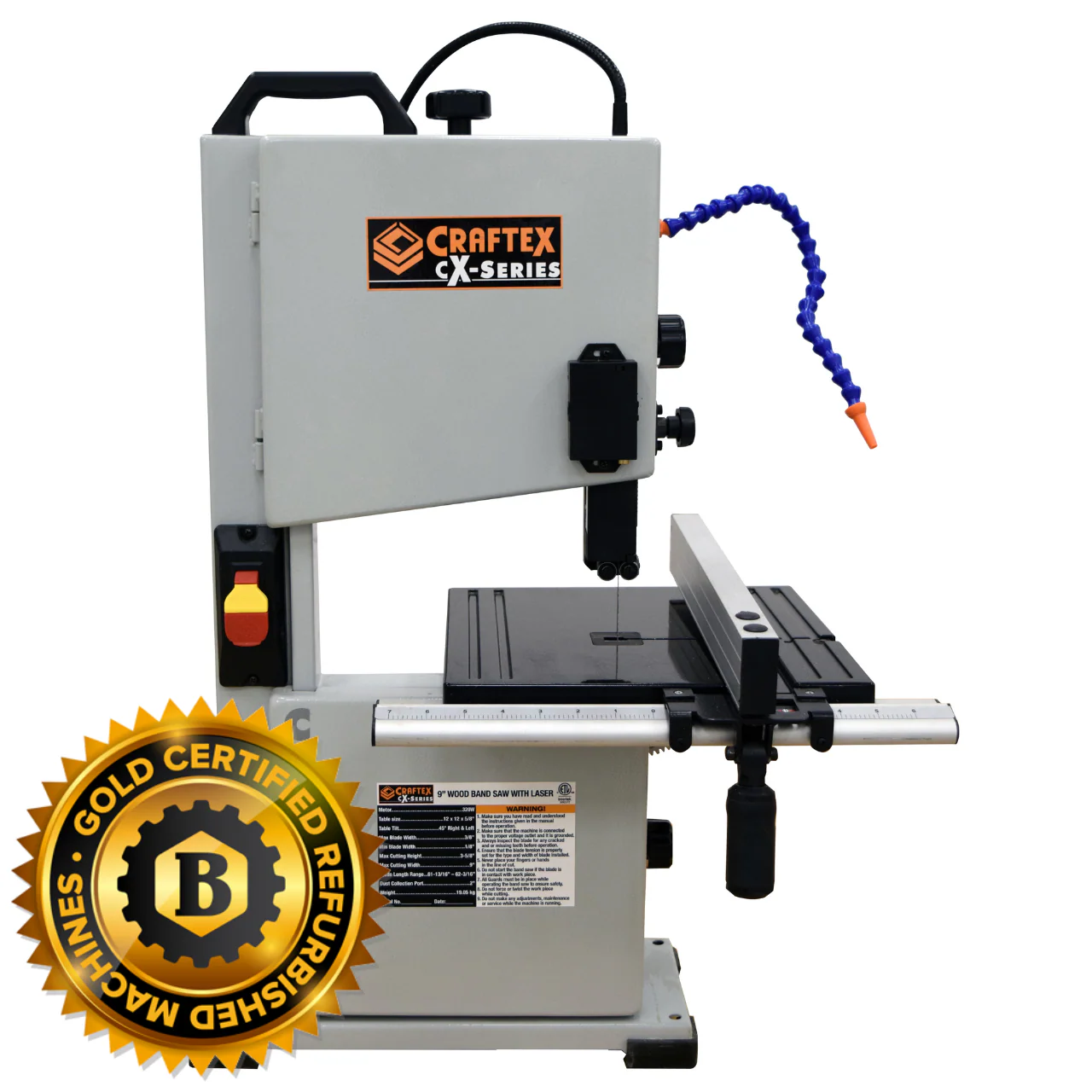 9" WOOD BANDSAW WITH LASER CX123X13
