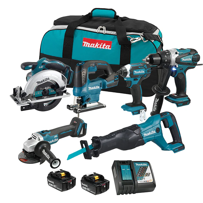 18V LXT 6 TOOL COMBO KIT, 4.0AH X2
