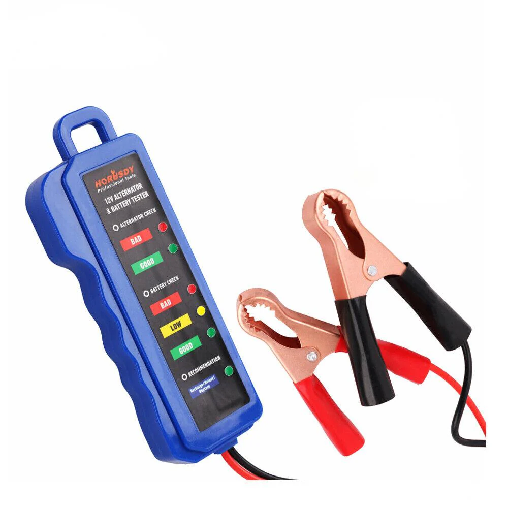Digital 12V Alternator Battery Tester - Car Load Tester, Automotive Voltage Checker with LED Display