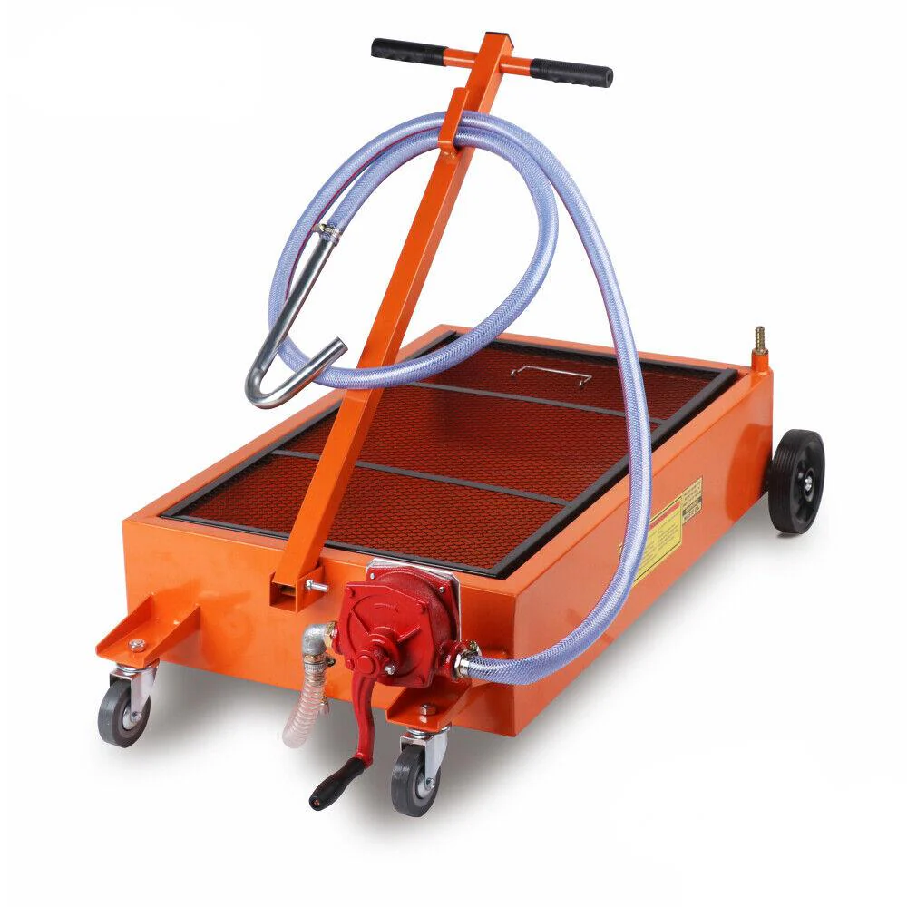 HORUSDY 76L Mobile Waste Oil Drainer - Low-Profile, High-Capacity Pump for Workshops & 4WD Vehicles
