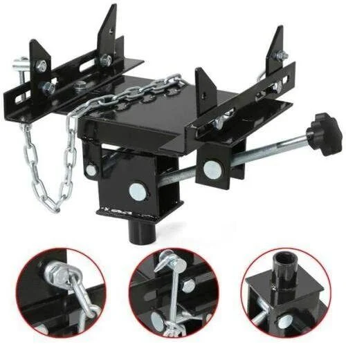 500KG Transmission Jack Adapter | Adjustable Saddle | Heavy Duty Steel | Safe and Efficient Gearbox Removal